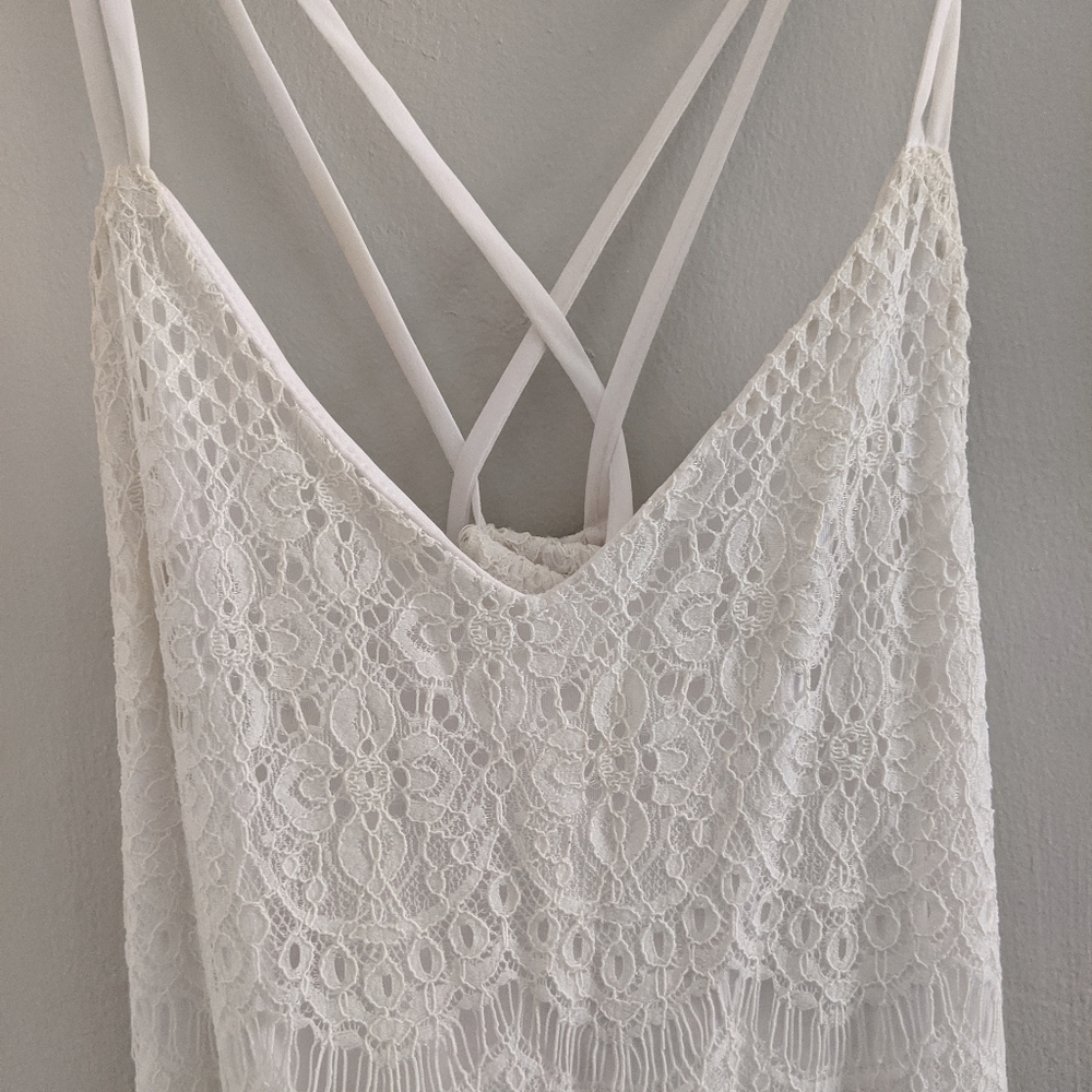 White lace dress